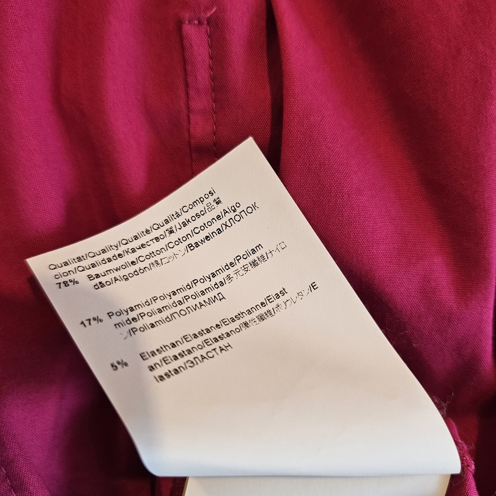 Hugo Boss Dashina Bright Pink Fuchsia Belted Long Sleeve Shirt Dress - Picture 5 of 8